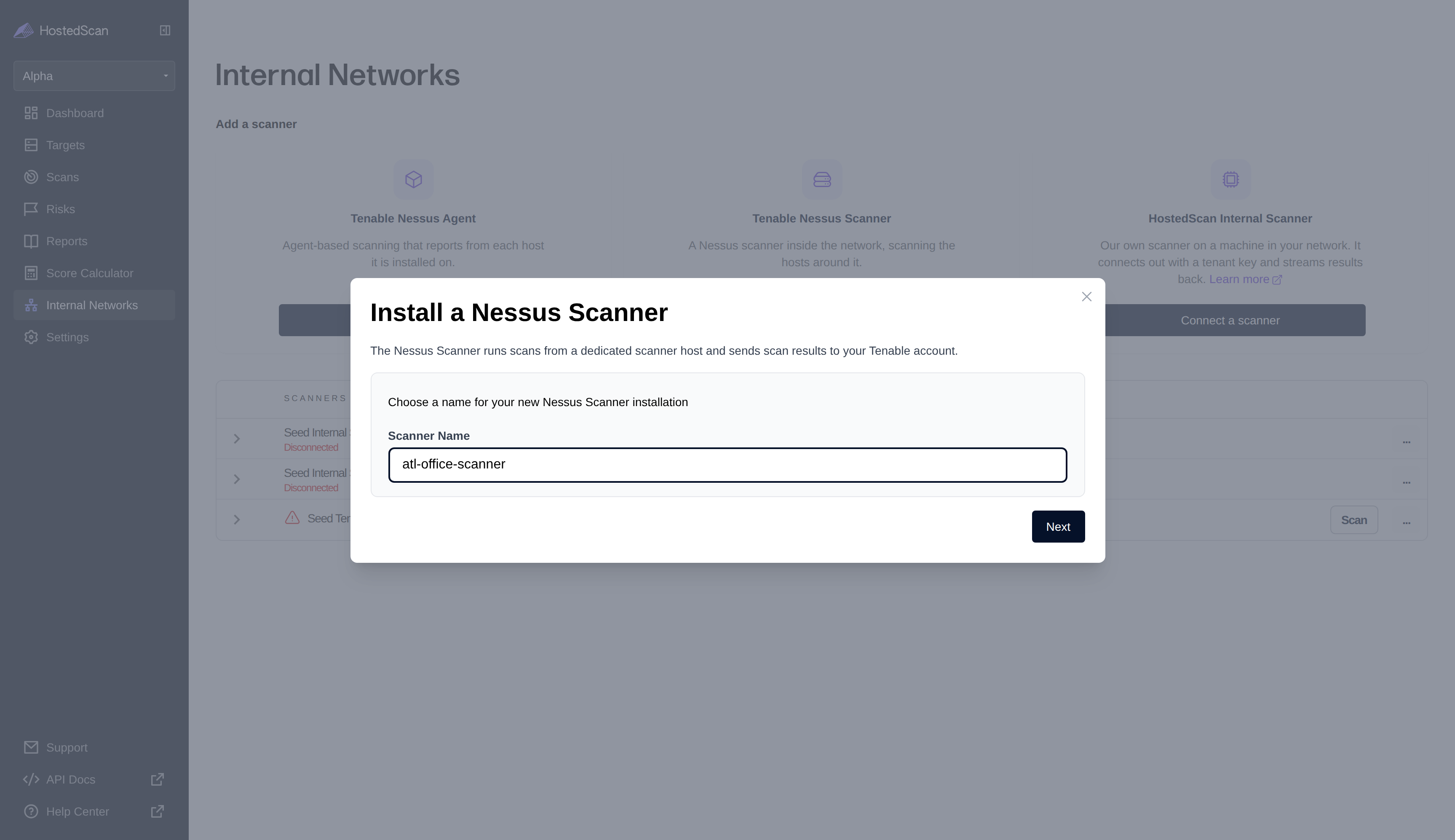 Name the Nessus Scanner